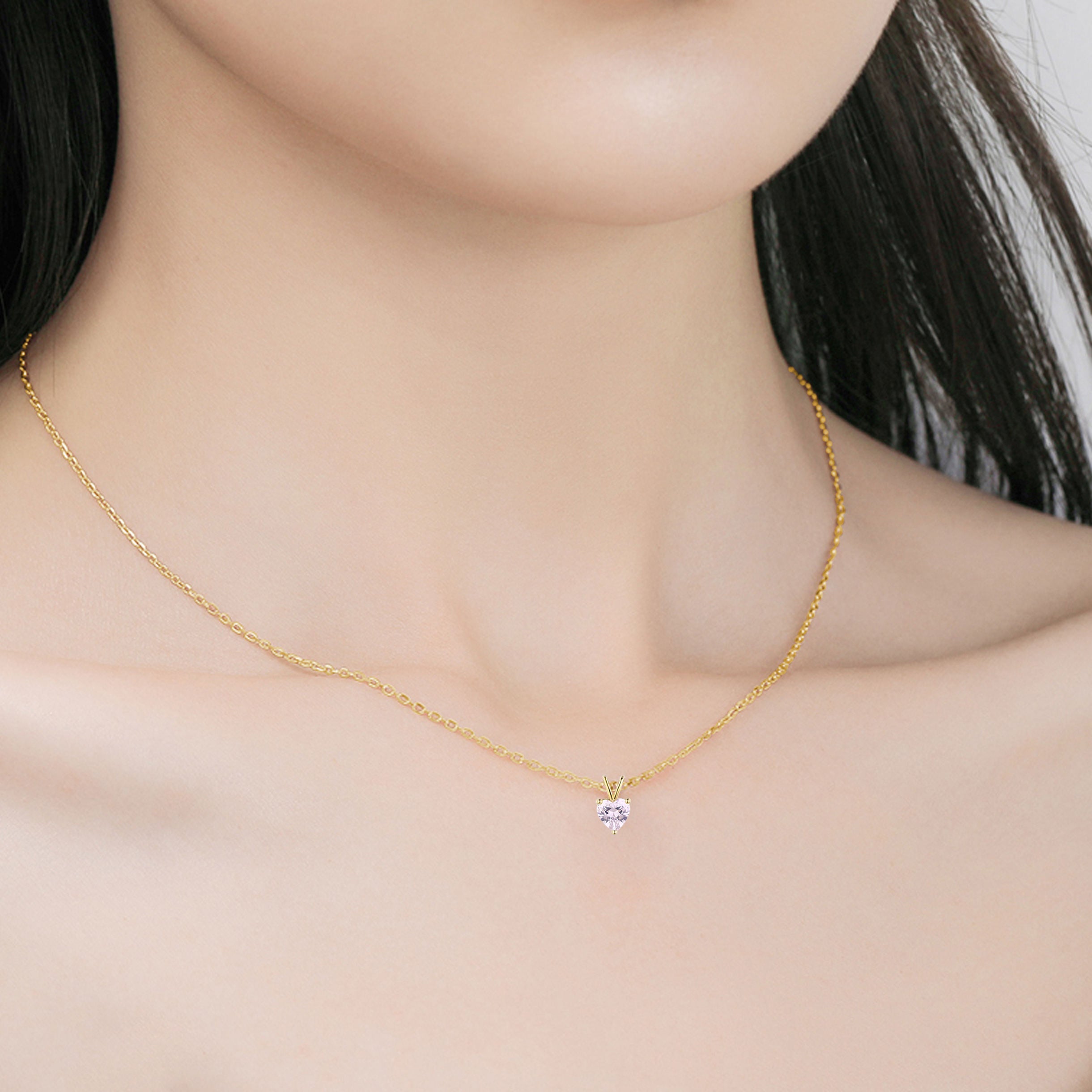 Hjerte – Rosedrøm Anheng med Rosa Diamant